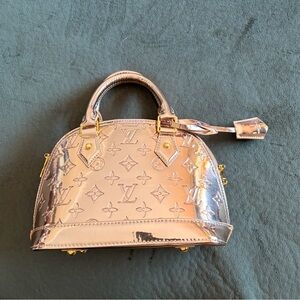 Rose Gold Metallic Medium Sized Handbag